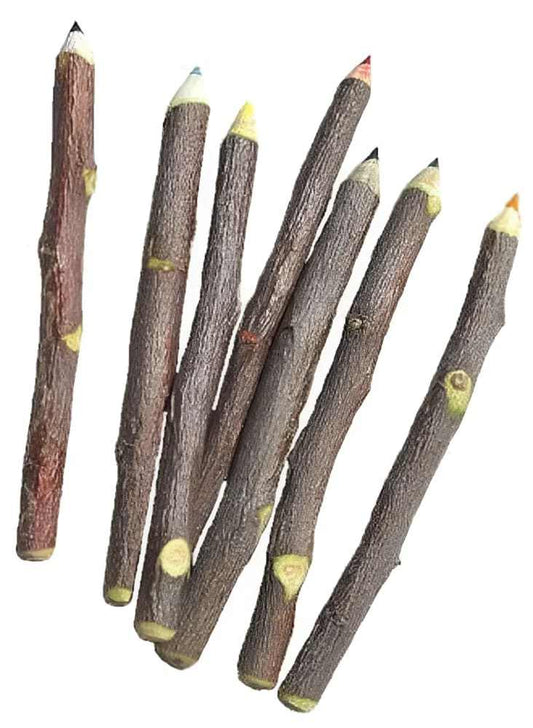 Handmade Colored Apple Wood Twig Pencil – 7 Colors | Apple Pencil
